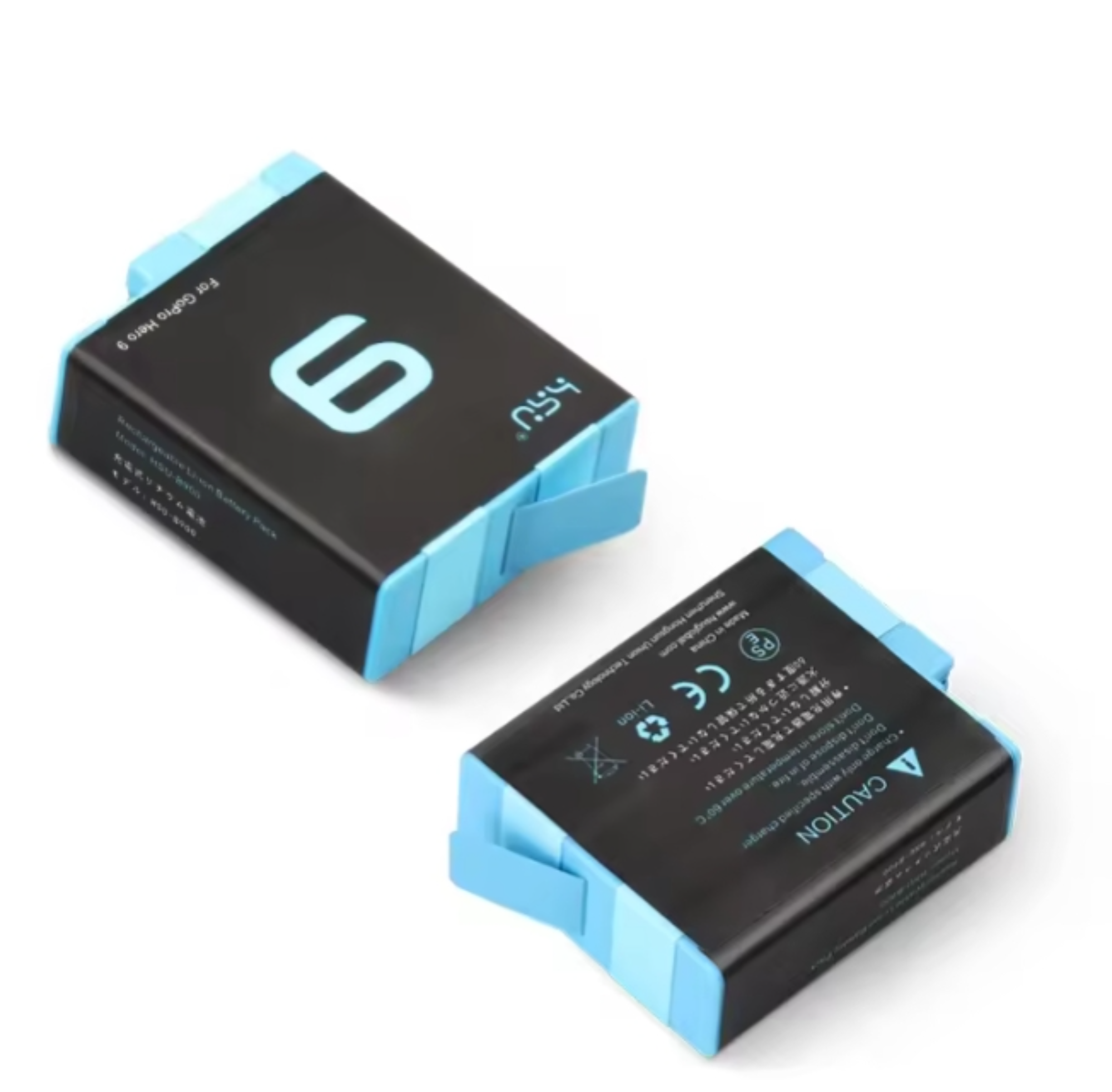 Pacote de carregador de bateria dupla HSU 1800mAh totalmente compatível com acessórios Go Pros Hero 9