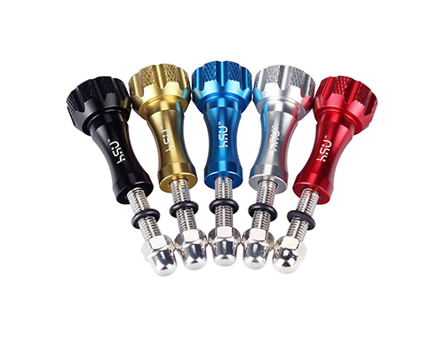 HSU Aluminum Thumbscrew Set + Wrench for Gopro Session, Hero 9, (2018),Hero 8,7,6,5,4, 3+, 3, 2, 1 (Blue)