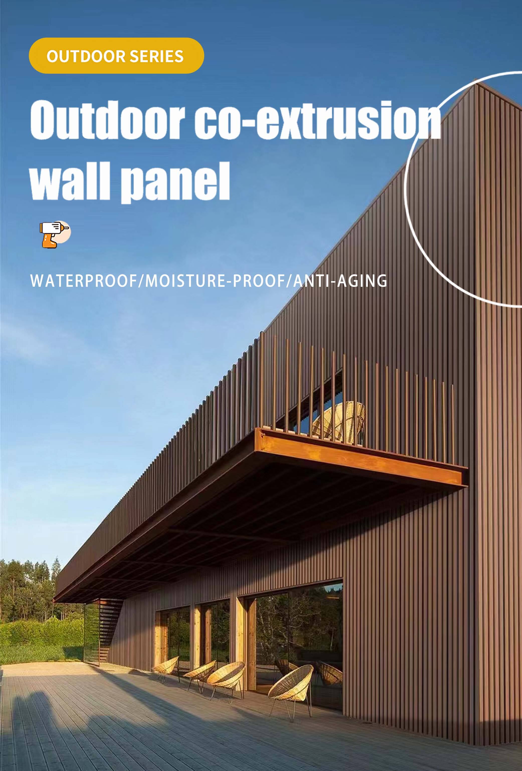 High Quality Wood Plastic Composite Exterior Wall Panel details