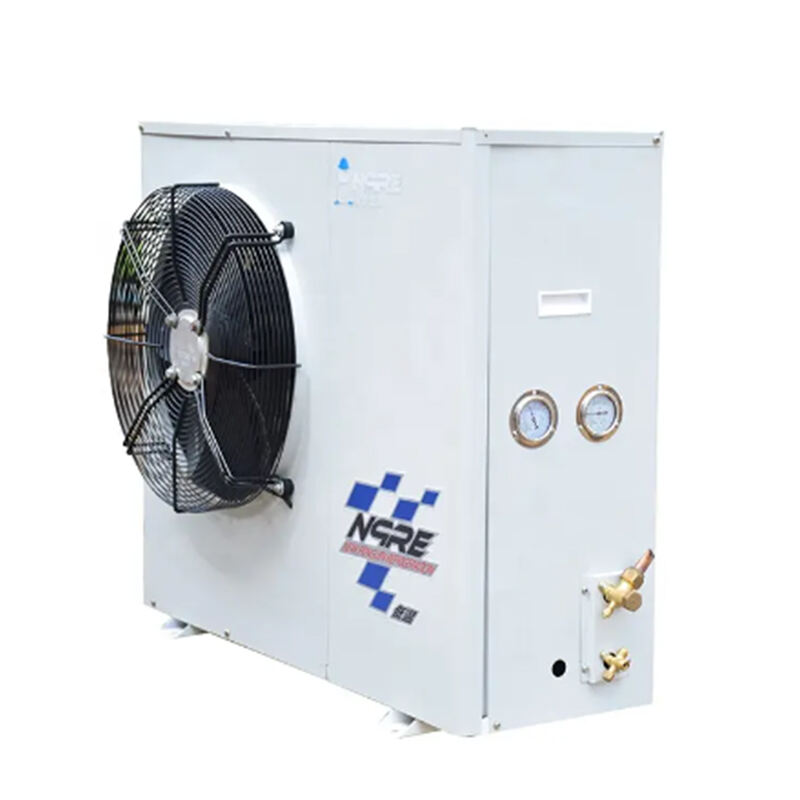 Copeland R22 R410A Cold Room 최고의 가격 고품질 4HP 1 팬 공냉식 스크롤 냉매 압축기 응축 장치