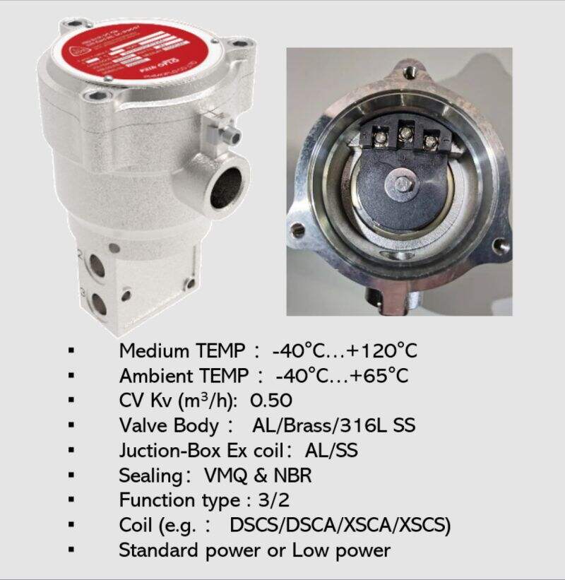 Primoflo Direct Acting Solenoid Valve 3/2 Single Coil For Flowserve Fisher Samson Pneumatic Control Valves Oil Gas Industry details