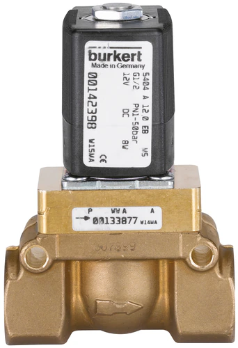 Control Valve With Burkert 5404 Servo-assisted 2/2-way Piston Valve For Water System Solenoid Valve manufacture