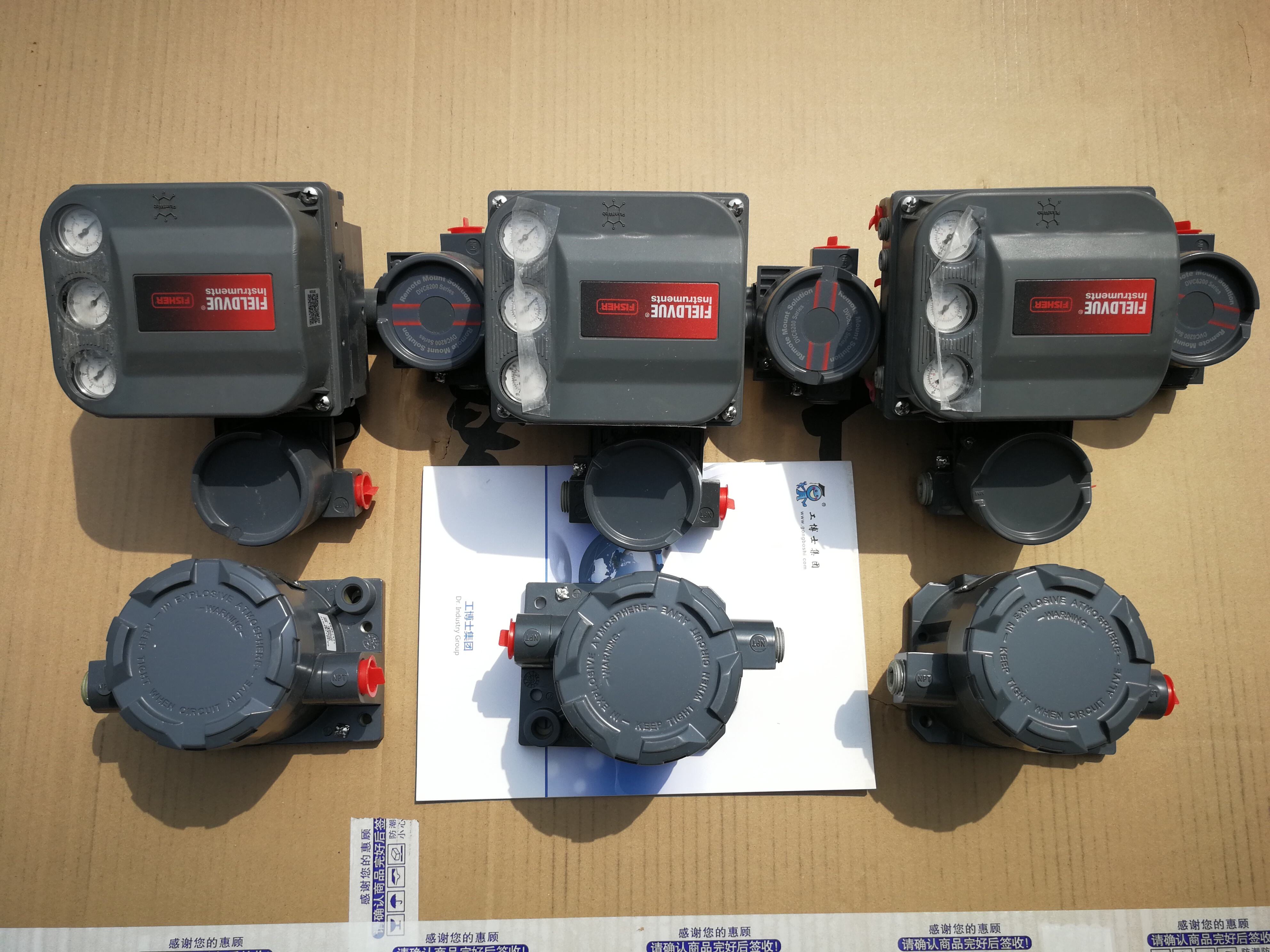 Chinese control valves with  DVC6200 AD PD HC fisher valve positioner and 67CFR filter regulator with lot of stock manufacture