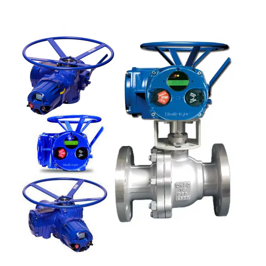 Chinese Electric Control Valves Stock Supplier With Limitorque MX-100 MX-85 MX-QX Multi-turn  Electric Valve Actuator supplier