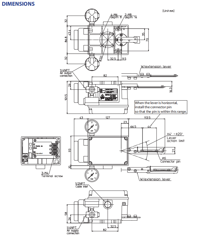 Control Valve With pneumatic actuator And AVP100,AVP102 Pneumatic Smart Valve Positioner With Good Price factory