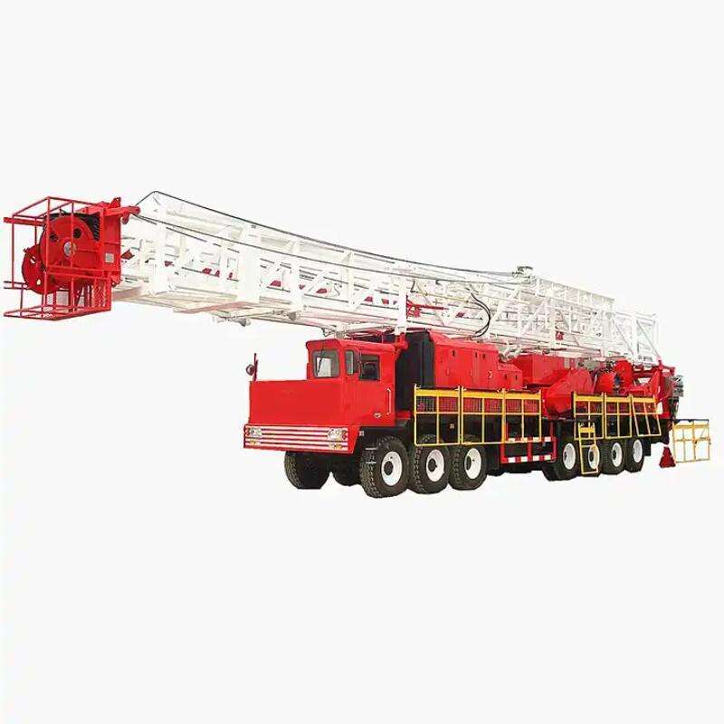 Truck-mounted Drilling Rig 1000-4000m Drilling Equipment maximum static load 2250KN oil and gas industry