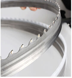 Titanium alloy cutting carbide tipped cutting band saw blades manufacture