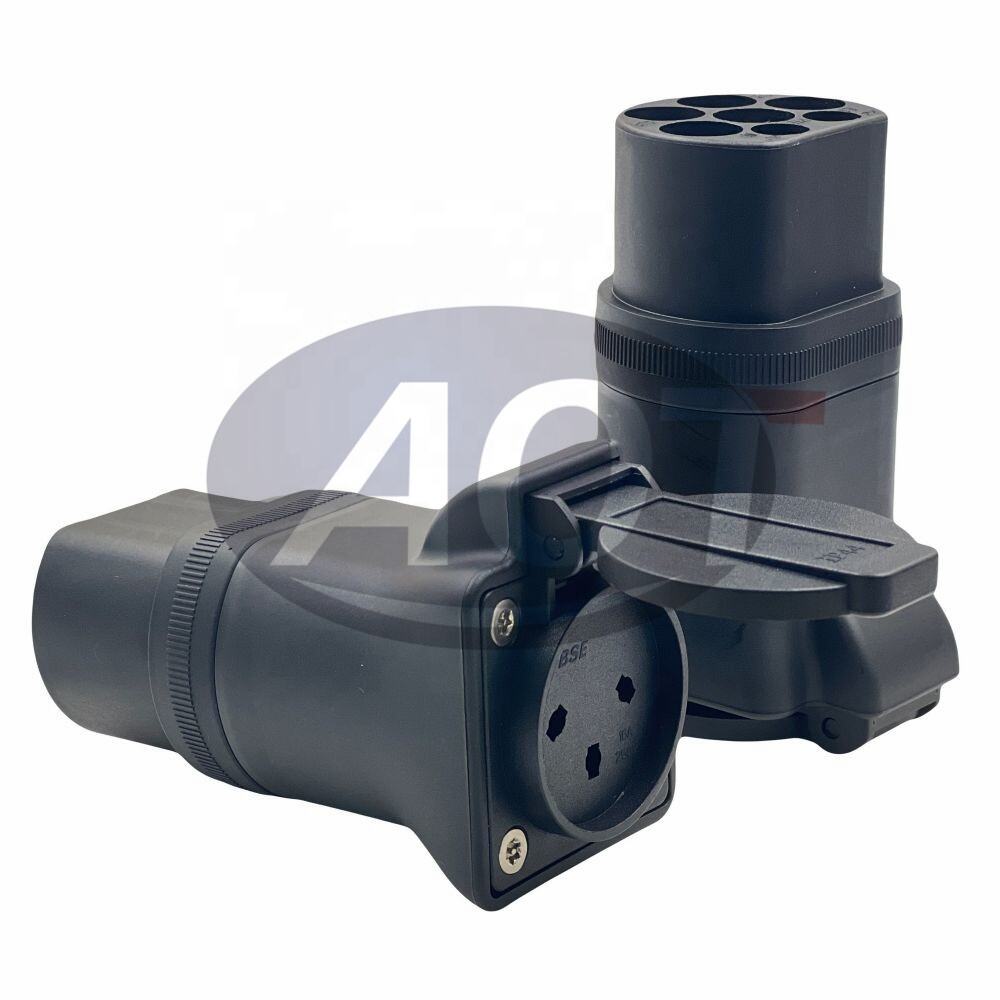 AOTAI EV Charger Type 2 til Israel Type H Socket EV Plug Converter Connector-adapterdetaljer