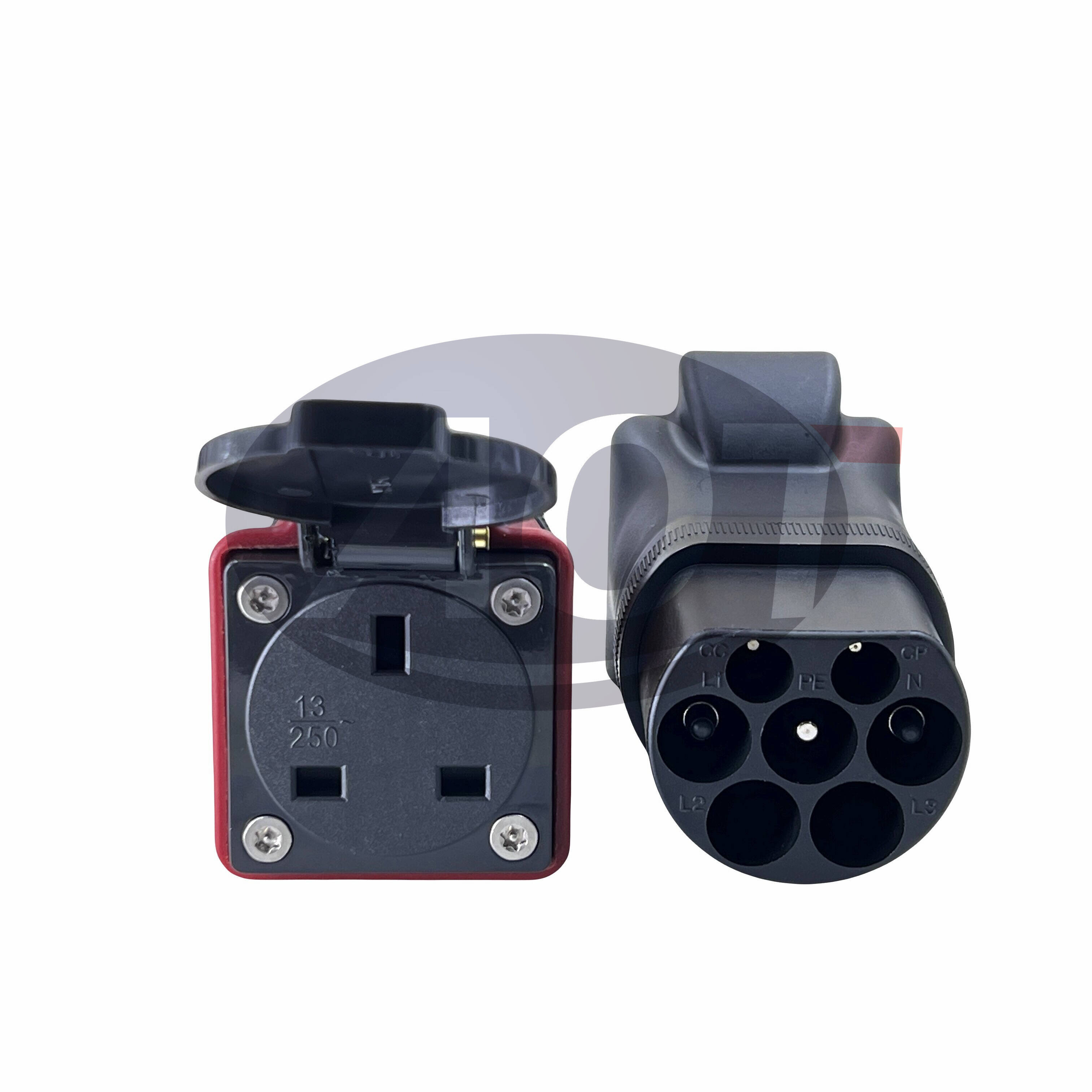 AOTAI Type2 to UK 3pin Plug Adapter S4L Single Phase EV Adapter AC Charger eBike Scooter manufacture