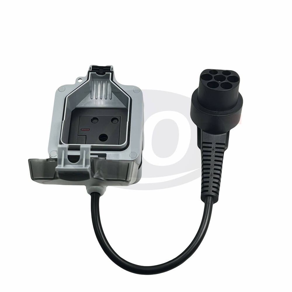 AOTAI EV charger adapter Type 2 male 16A 1 phase - 1 Type M South Africa socket 0,5M charger cable manufacture