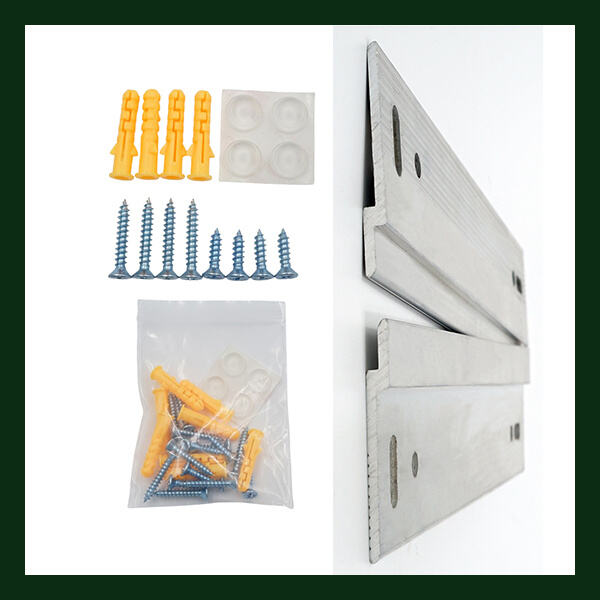 Say goodbye to cluttered walls with this easy-to-use hanging system
