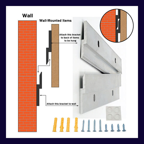 Perfect for securely mounting large items in your space.