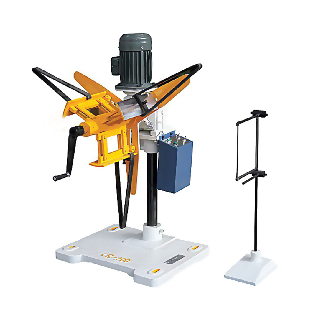 CR Light Duty Uncoiler with Contact Induction Equipment, featuring both manual and fixed material racks, Applicable Material Width: 150mm-200mm