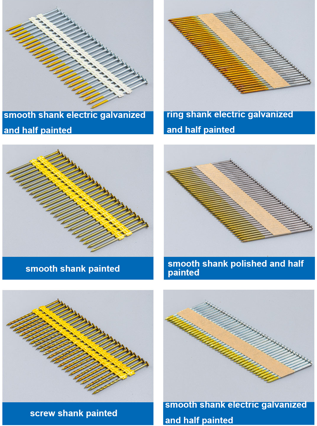 17/21/28 Degree Plastic Strip Framing Nails For America Market supplier