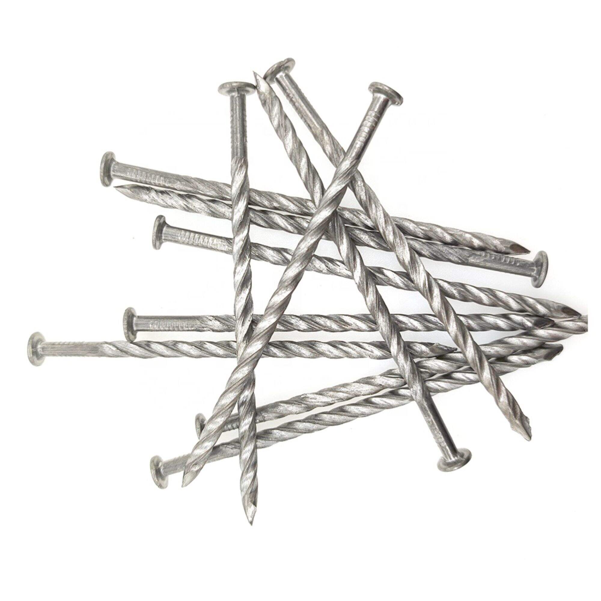 Golden galvanized twisted floorboard nails for construction