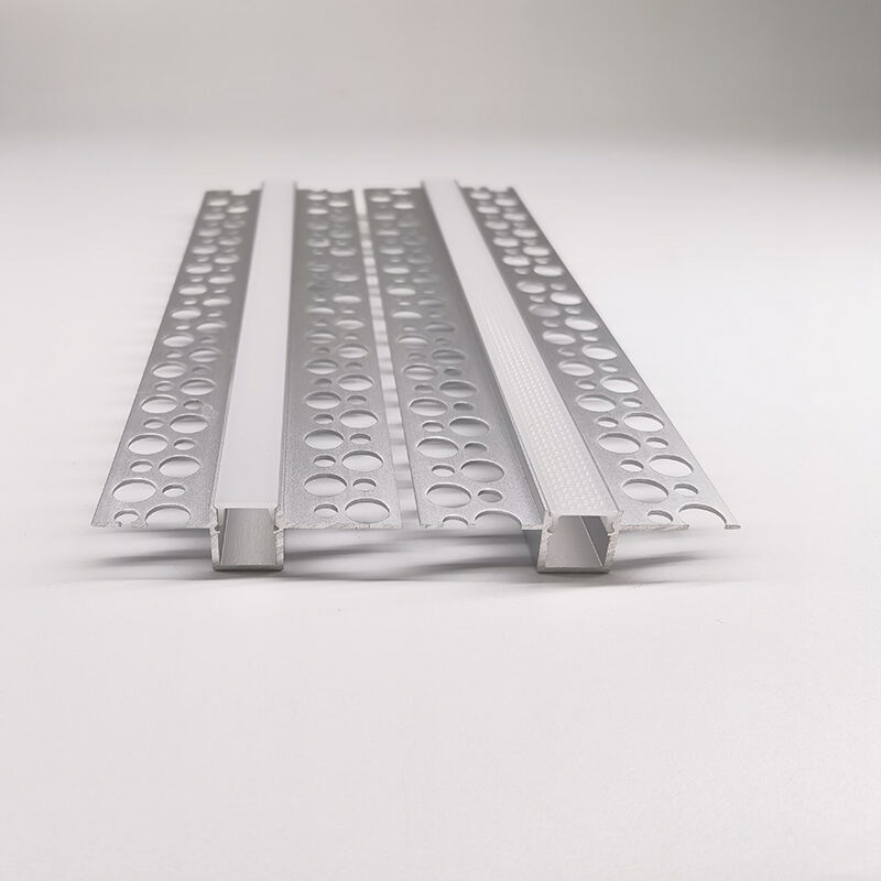 YG-B002 High Quality Plaster In LED Profile 6063 Aluminum Channel And PC Cover For Strip Lighting