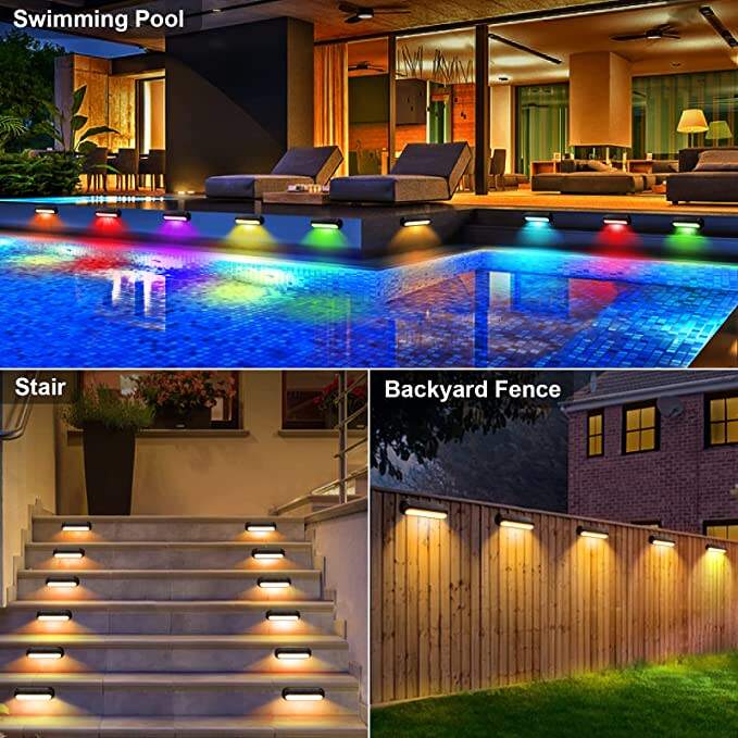 high luminous decoration outdoor staircases waterproof Solar wall lamp entrance courtyard lighting factory