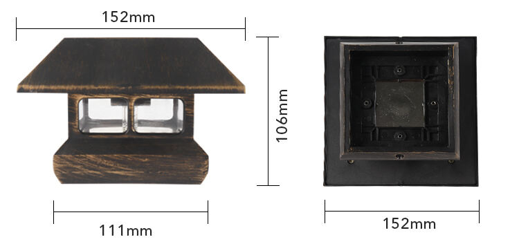 new design high bright modern outdoor led post light waterproof garden solar pillar lamp supplier