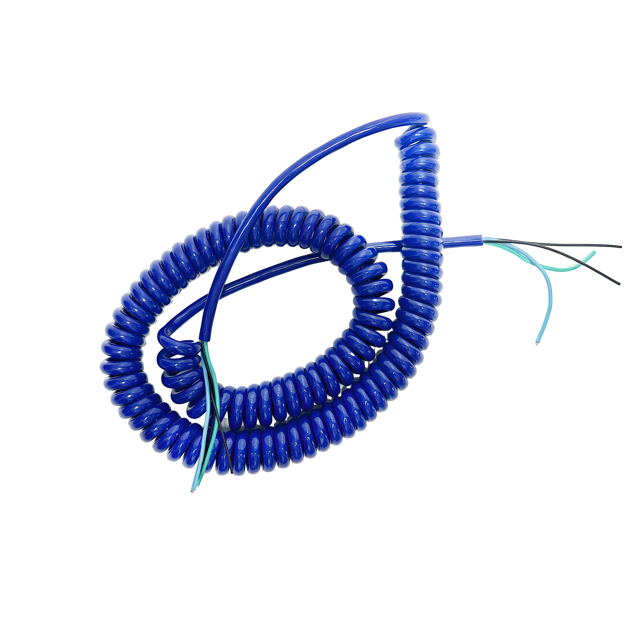 Cablu spiralat personalizat Fabrica din Suzhou Cablu arc, cablu spiralat, material TPU/PUR/TPEE