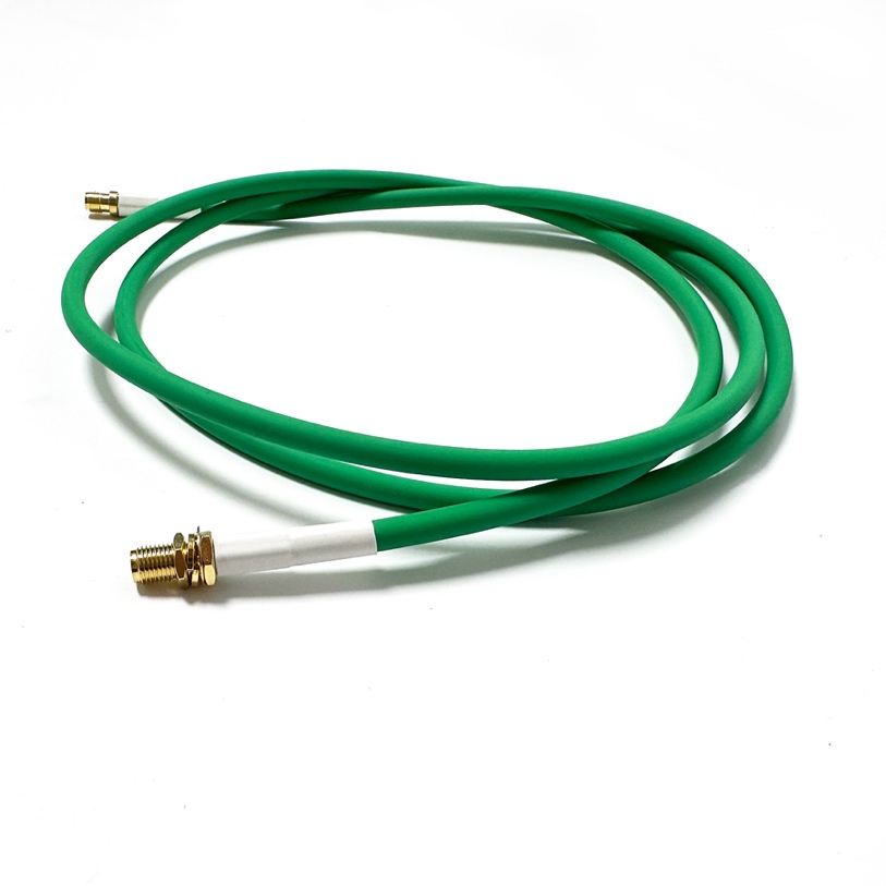 RG58 SMA-J/SMA-KY Custom Size Flexible Coaxial Cable with TPU Material PVC Insulation Solid Conductor Type
