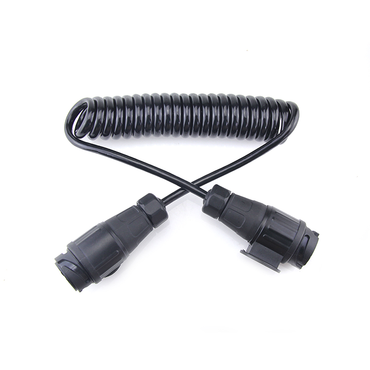 European standard trailer screw cable TPU/PUR/TPEE high strength nylon material, custom length can be used for trailer