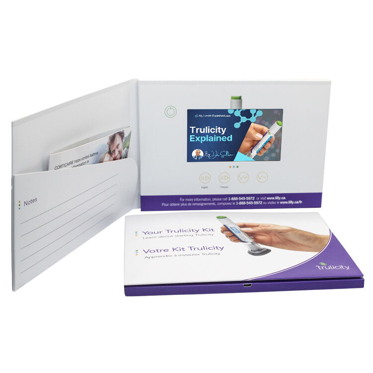 5inch Video Brochure With Pocket