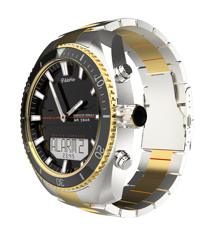 Stylish Lightweight Islamic Watch | Solar Powered Islamic Watch