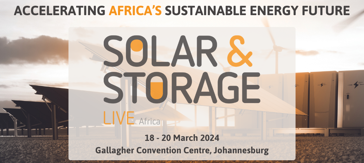 Solar Storage Live South Africa 2024 March 18-20, 2024