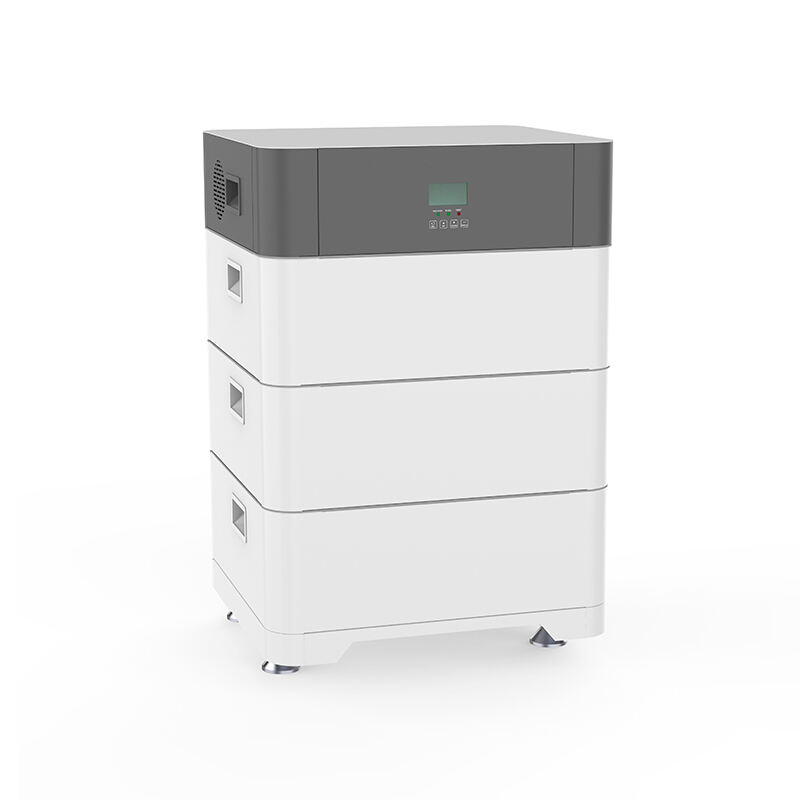 10kwh 15kwh 20kwh stacked lithium battery all in one energy storage LiFePo4 battery with 5kw inverter