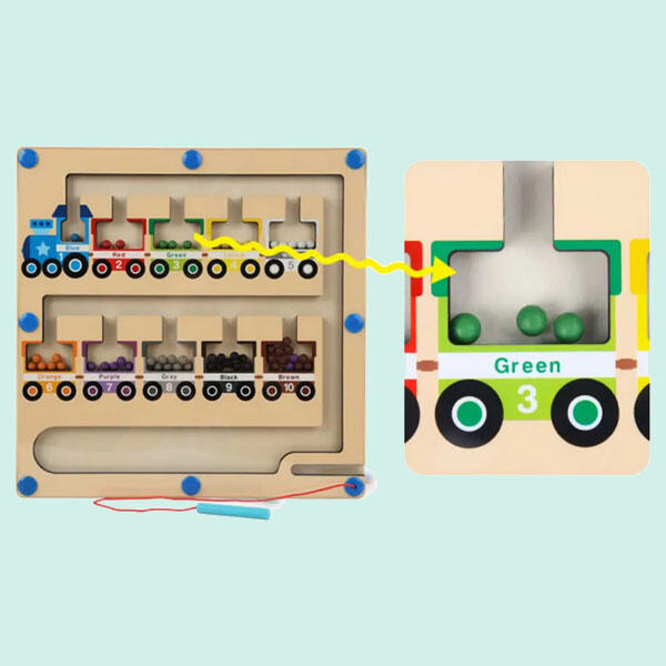 Train de l'alphabet en bois personnalisable pour enfants