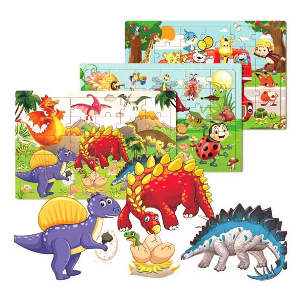 Develop fine motor skills and problem-solving abilities with these wooden puzzles