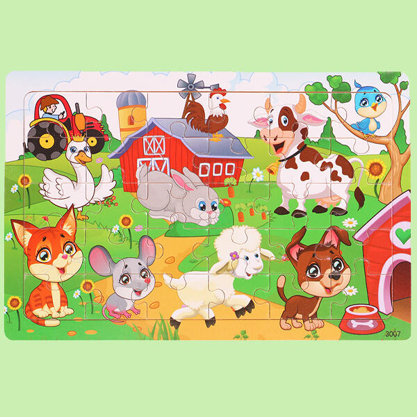 Encouraging fine motor skills with Montessori animal puzzles