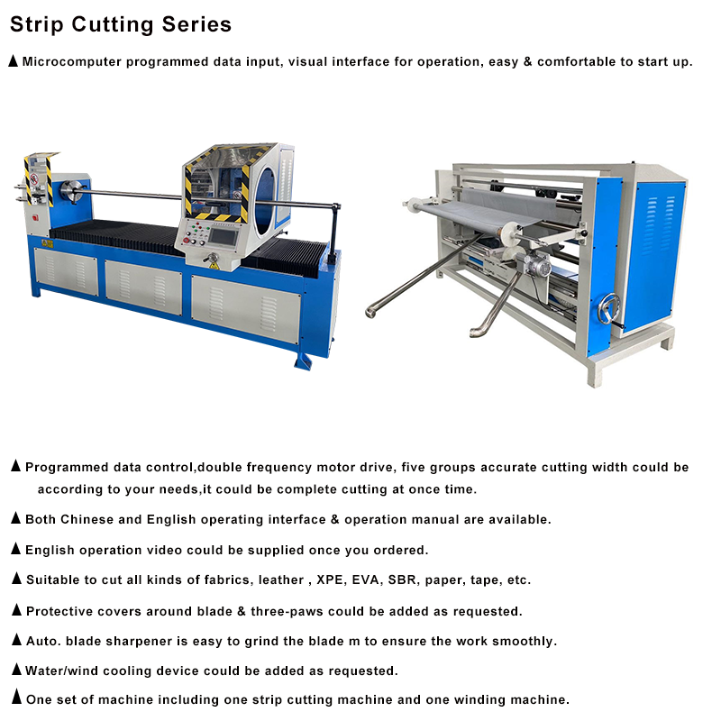 800mm diameter round blade  fabric roll slitting cutting machine details