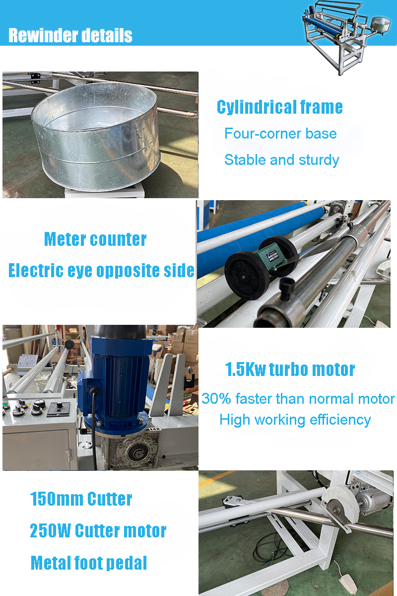 YCJX-1700A  Automatic edge aligning fabric rolling machine details