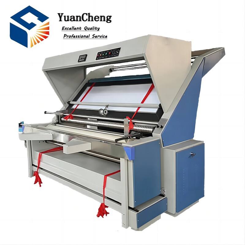 Automatic weighing, labeling, fabric inspection, and rolling machine