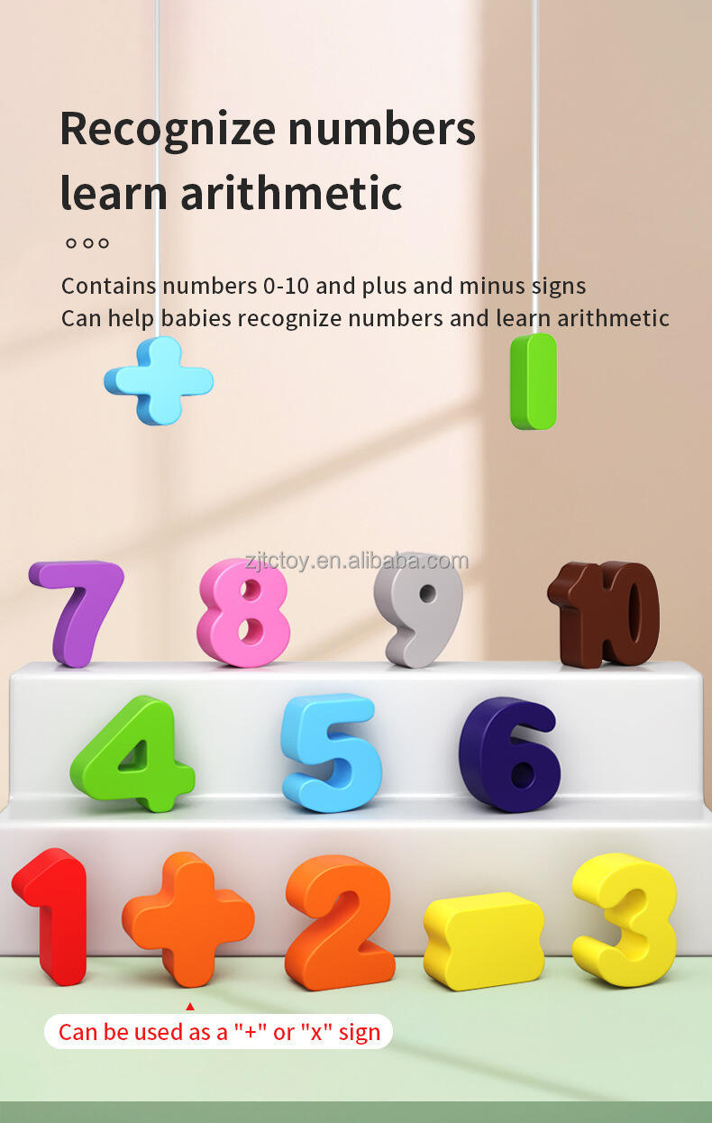 Nowa konstrukcja Magnetyczna tablica logarytmiczna z kolorami i liczbami 3 w 1 do liczenia i nauki matematyki Puzzle sensoryczne Produkcja zabawek