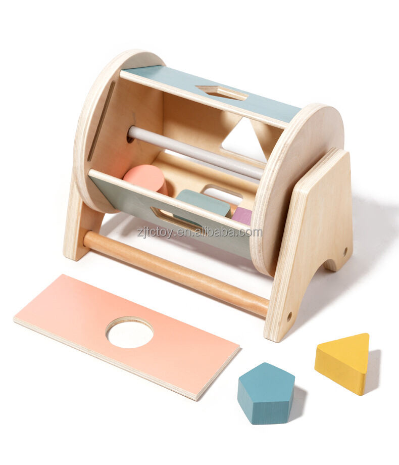 Montessori Kids Wooden Coin Box Drawer Game Educational Toys Preschool Training Drum Toy Baby Early Learning Teaching Aids Toys supplier