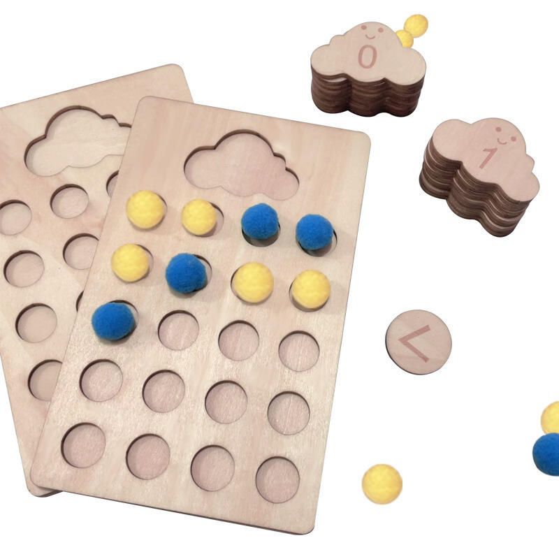 Puzzle Papan Kognitif Digital Anak Kayu Unisex Berusia 5-7 Tahun Dipasangkan dengan Alat Bantu Pengajaran pabrik