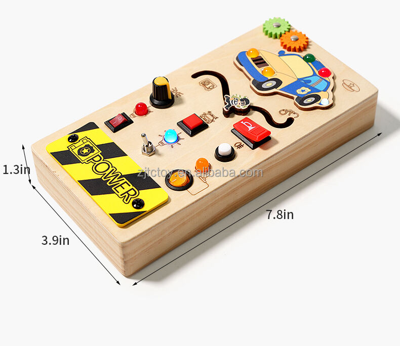 Wooden Busy Board for Toddlers Montessori Steering Wheel Driving Toy Wooden Sensory Toys Preschool Learning Activities Education factory