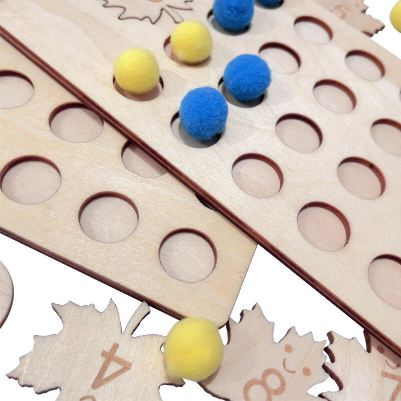 Puzzle Papan Kognitif Digital Anak Kayu Unisex Berusia 5-7 Tahun Dipasangkan dengan Detail Alat Peraga