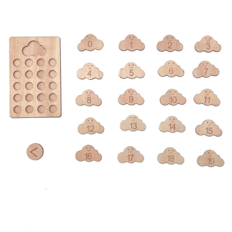 Puzzle cognitif numérique en bois unisexe pour enfants âgés de 5 à 7 ans, associé à un fournisseur de matériel pédagogique