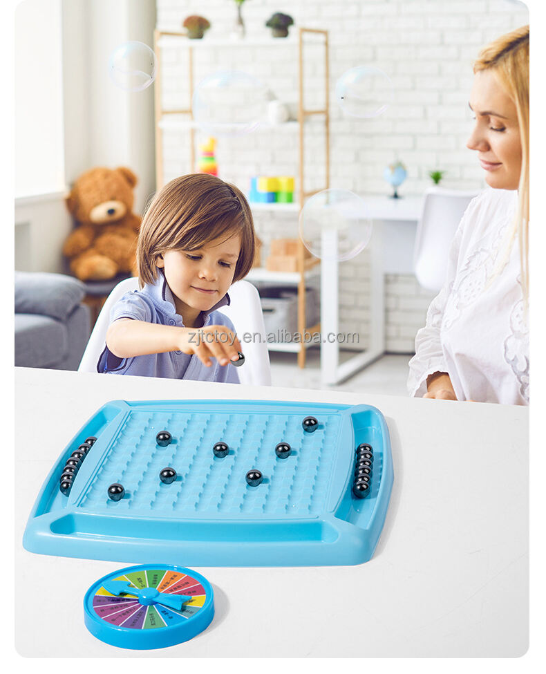 2024 Tragbares magnetisches Schach-Dame-Spielset für Unisex, pädagogischer Tischspaß für Familienfeiern, Herstellung von Schachspielen mit Magneteffekt