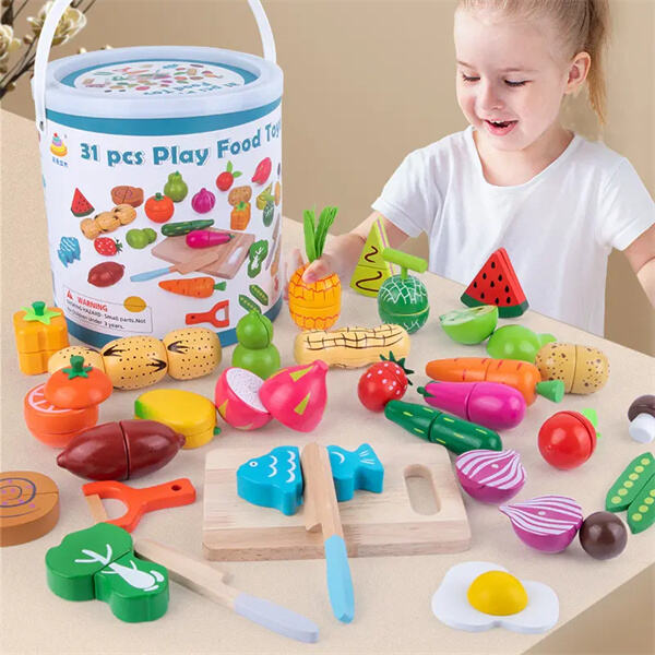 How to Use a Toy Food Cutting Set?