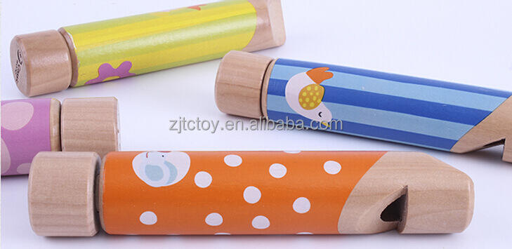 Sifflet en bois classique, jouets en bois imprimés personnalisés, jouets de sifflet amusants pour enfants, usine