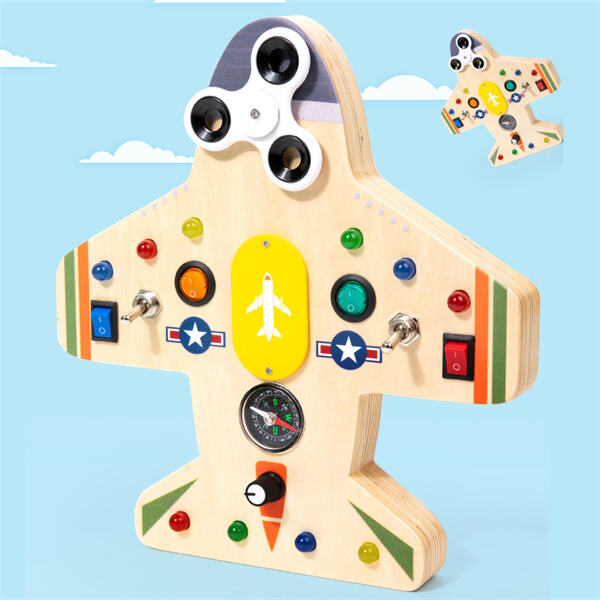 That is why you will find most kids fully engaged in playing with an airplane busy board.