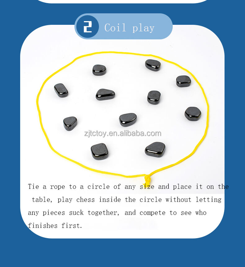 Jeu de société familial à deux joueurs avec pierres magnétiques, jeu de stratégie d'échecs magnétique pour enfants et adultes, usine, nouvelle collection 2024