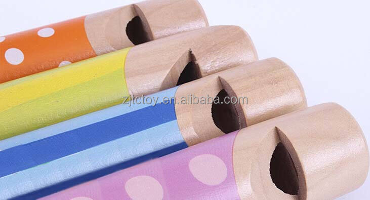 Classic Wooden Whistle Custom Print Wooden Toys Survivor Funny Children's Whistle Toys For Children details