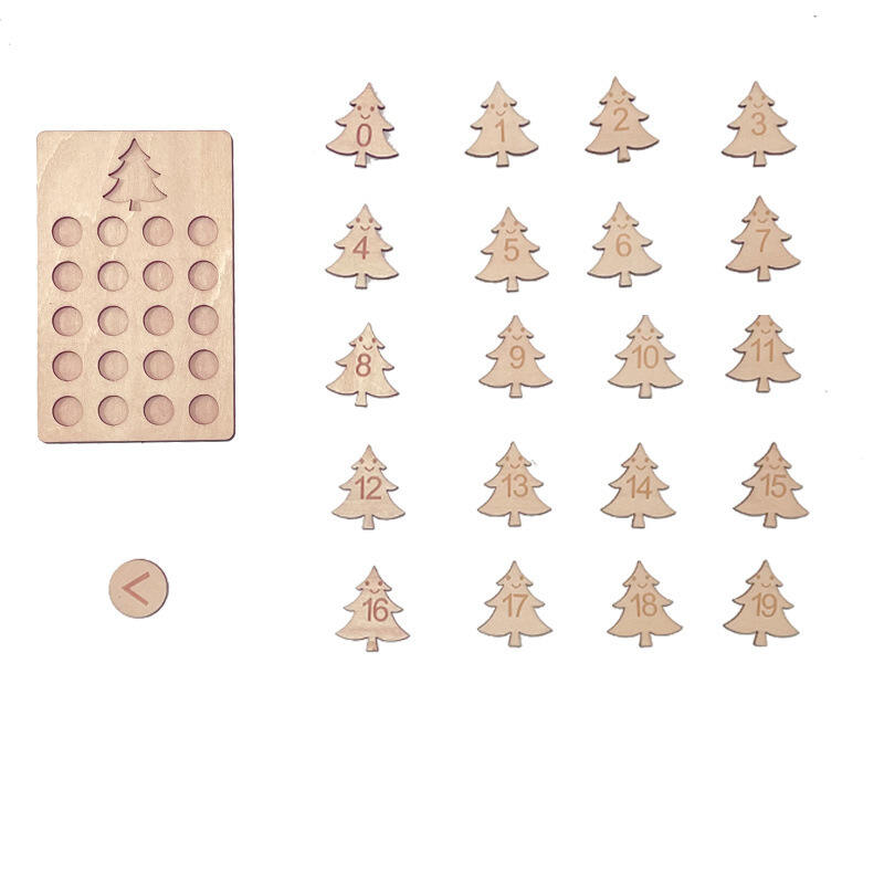 Puzzle cognitif numérique en bois unisexe pour enfants âgés de 5 à 7 ans, associé à une usine de matériel pédagogique
