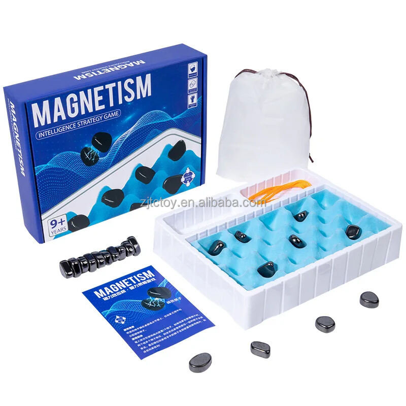 Magnetisches Steinschachbrettspiel Tischplatten-Familienspiele für Kinder/Erwachsene Denktraining für Lernspielzeug Herstellung von Geburtstagsgeschenken