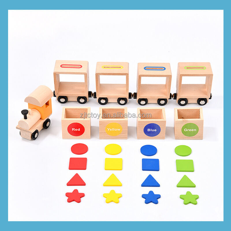 CPC CE Certified New Wooden Magnetic Train Color Classification Educational Toy Montessori Jouets Kids Aged 2-4 Years supplier